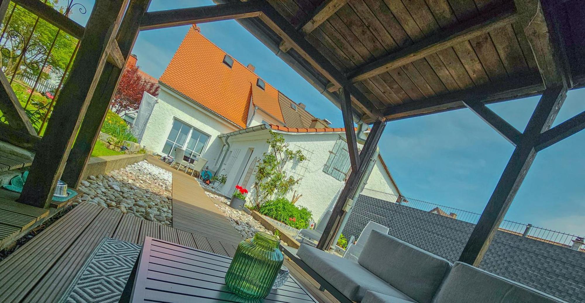 Ferienhaus Rosengarten Villa Selb Esterno foto